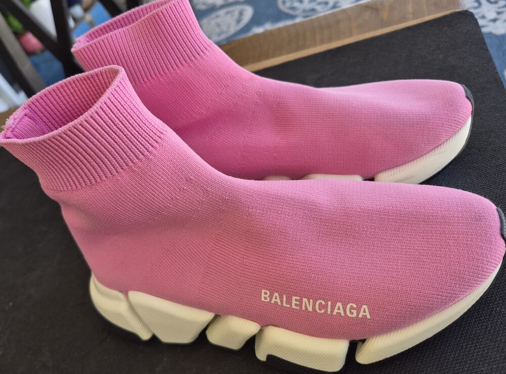 Balenciaga Speed 2.0 LT High Sock Sneakers in Pink Women's Size 5